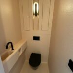 polyester badkamer toilet polyester afwerking