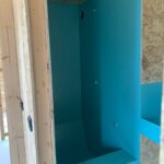 polyester badkamer toilet polyester afwerking